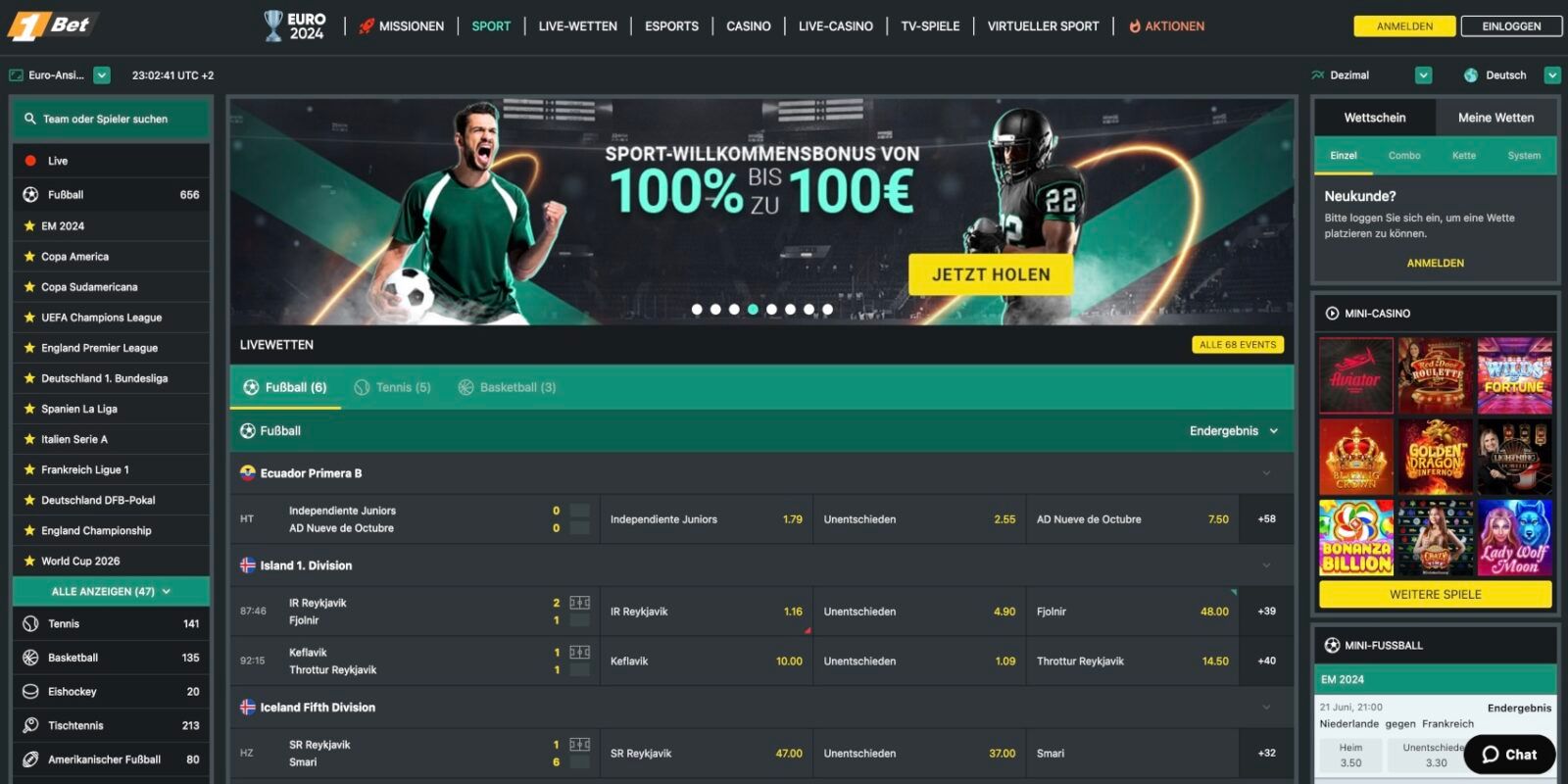 1Bet Sportwetten