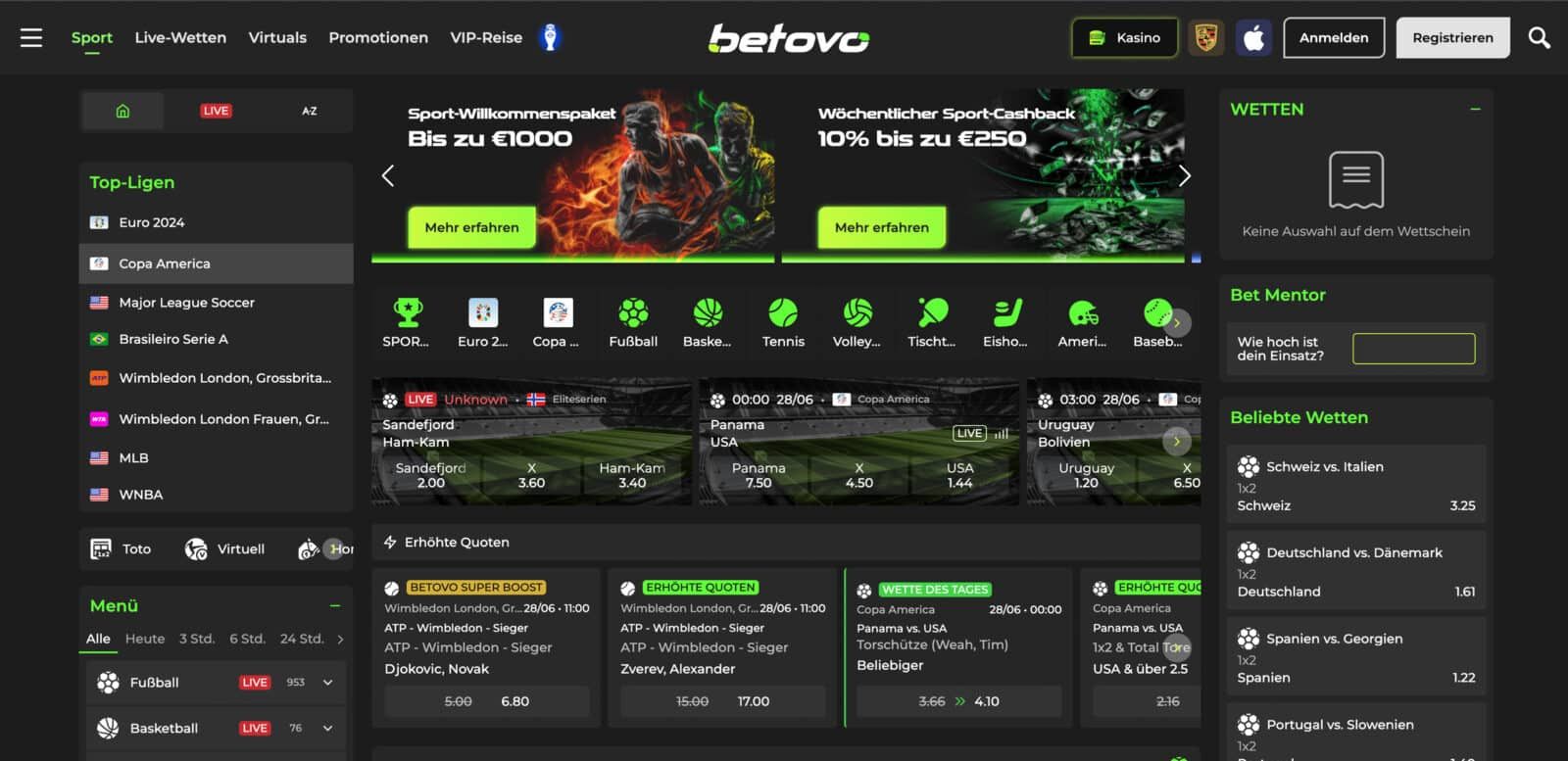 Betovo Sportwetten