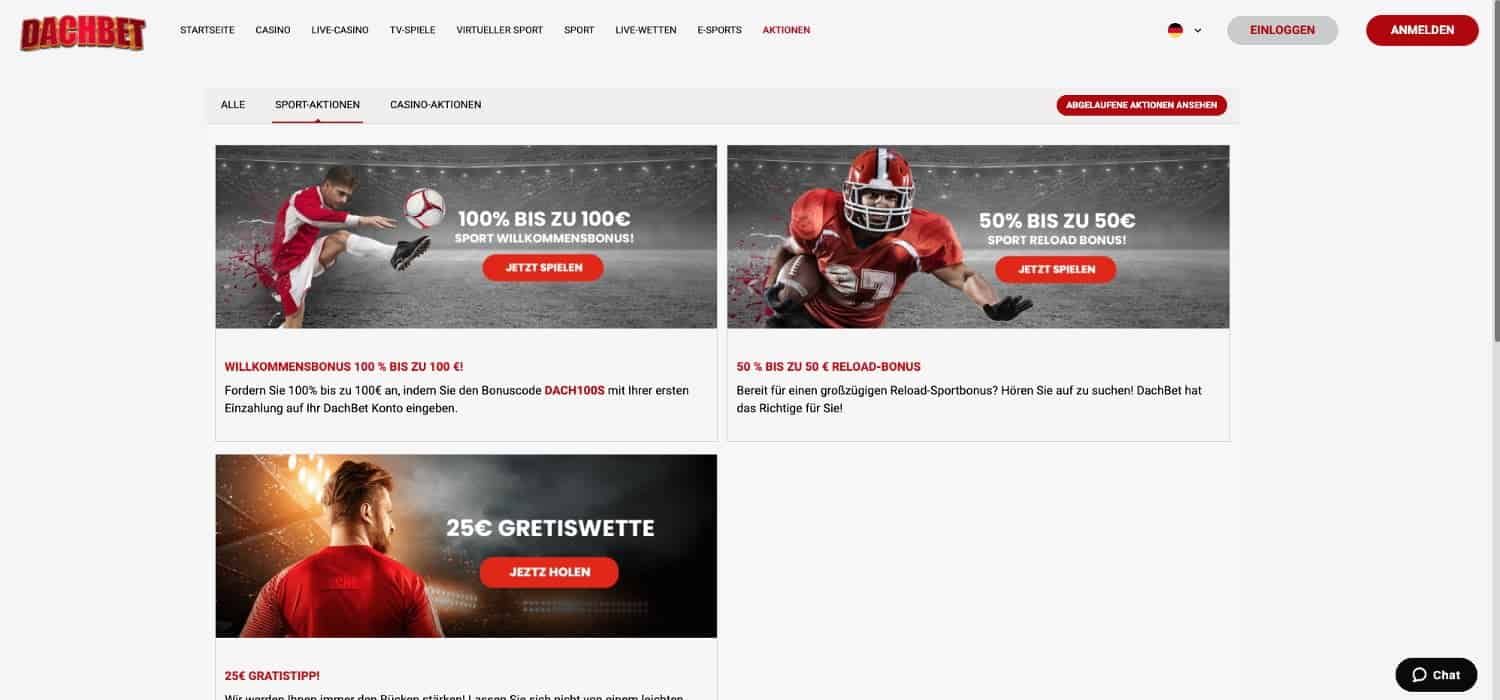 Weitere Bonus Aktionen