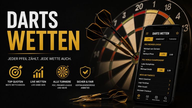 Darts Wetten: welche Tipps sich neben dem Matchsieger lohnen