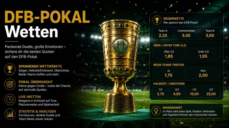 DFB-Pokal Wetten: was im K.o.-Modus anders läuft als in der Liga