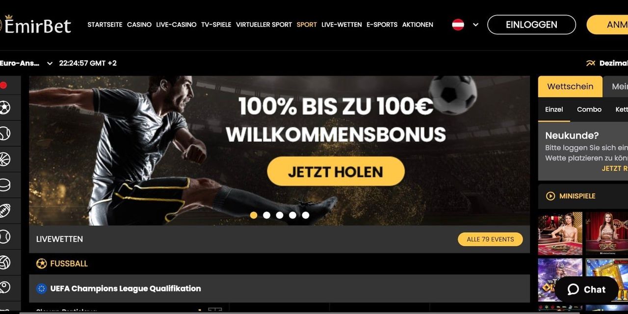 EmirBet Sportwetten Bonus