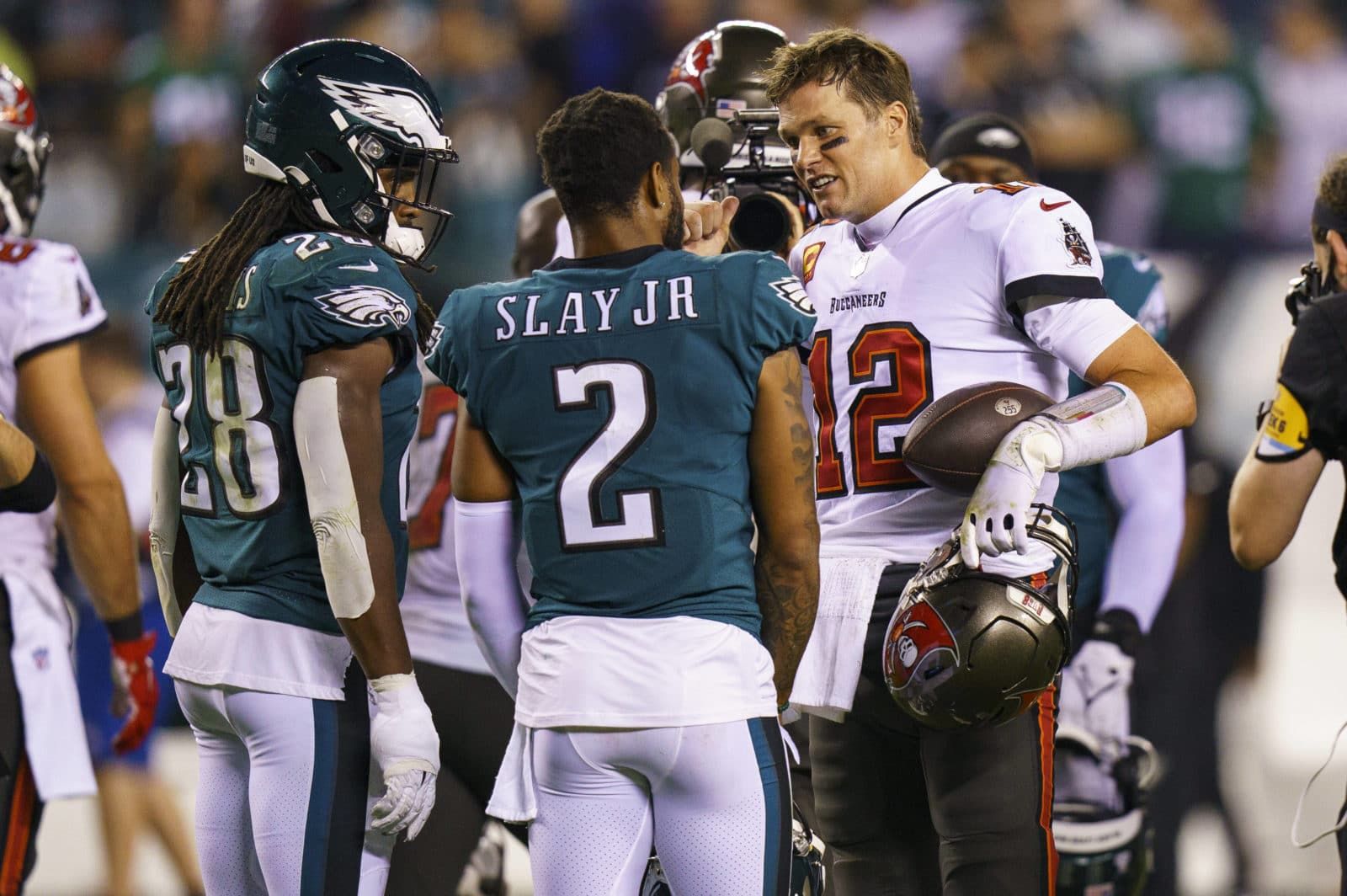 Die Philadelphia Eagles im Spiel gegen die Tampa Bay Buccaneers