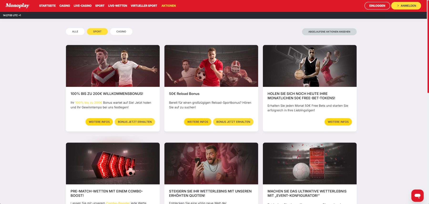 Monoplay Aktionen