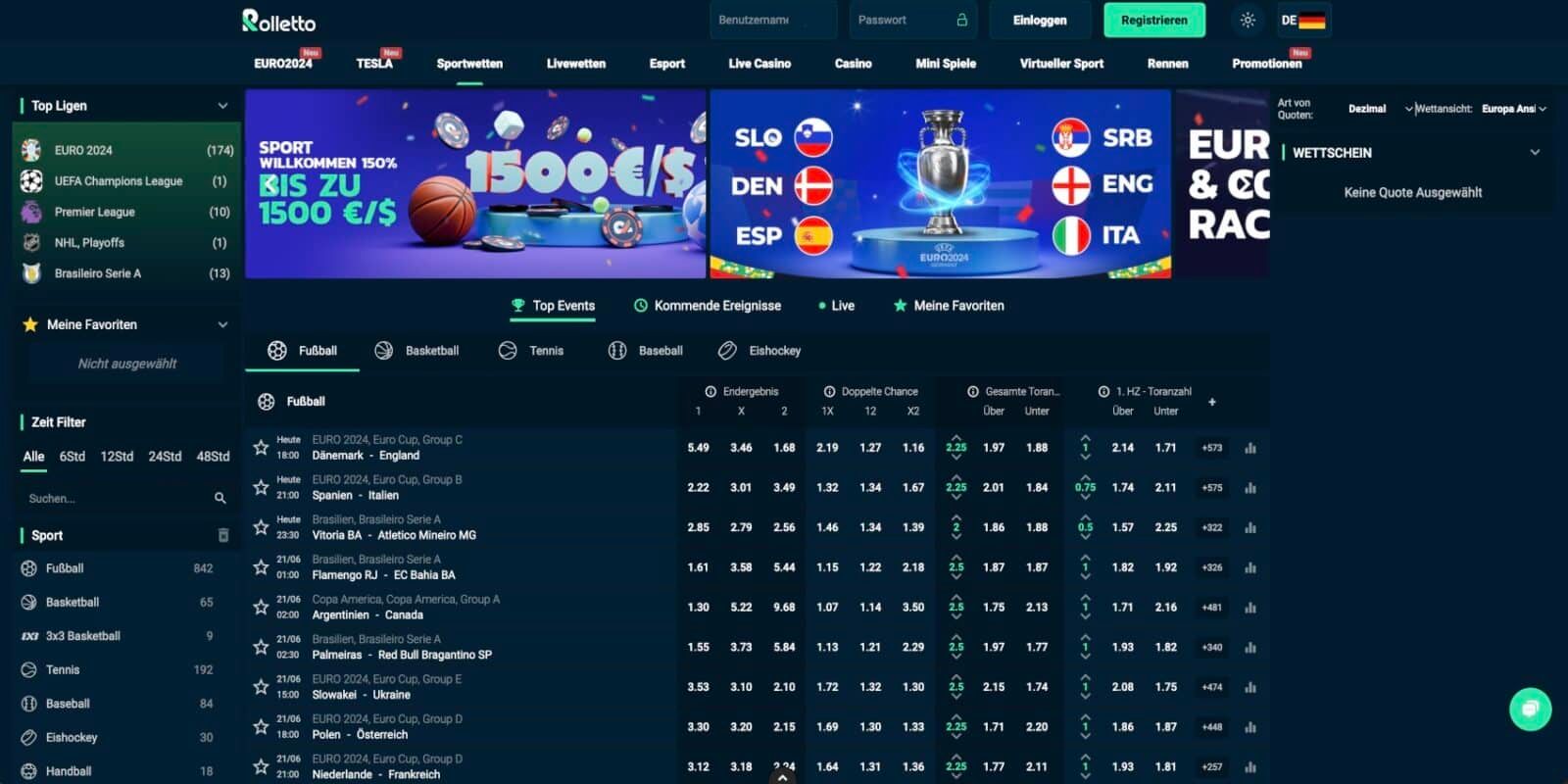Rolletto Sportwetten