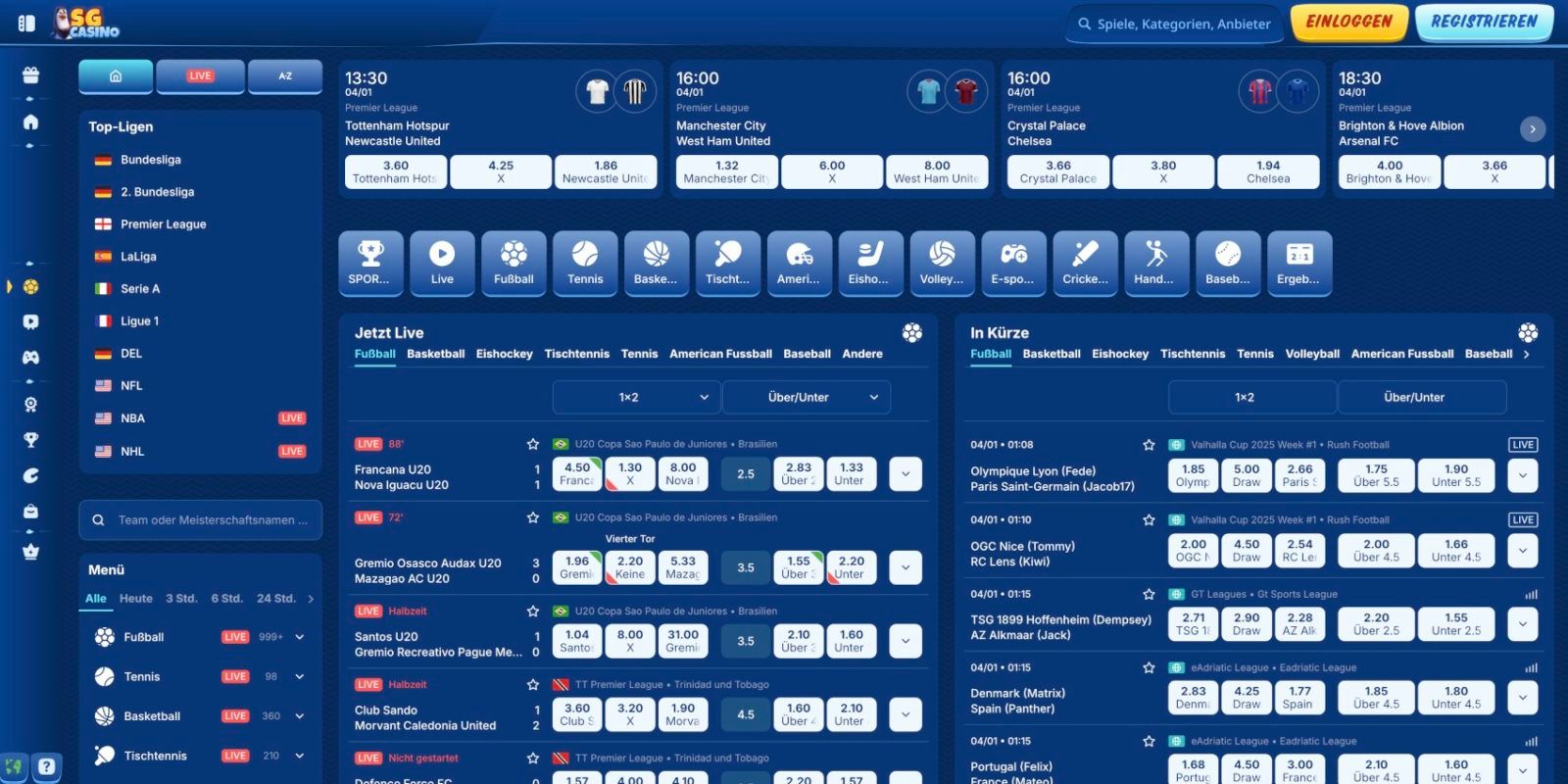 SG Casino Sportwetten