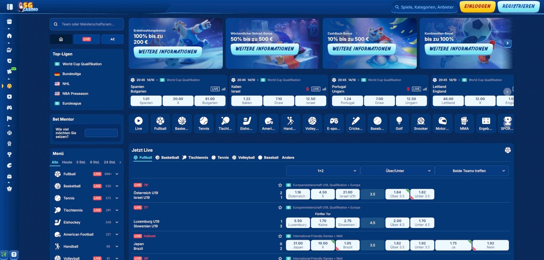 SGCasino Sportwetten