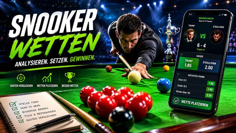Snooker Wetten: worauf du vor dem Tipp achtest