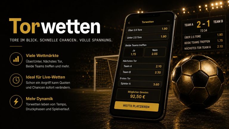 Torwetten: welche Wetten es auf Tore und Torschützen gibt