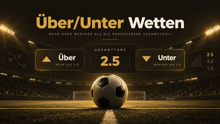 Was sind Über/Unter Wetten? Vorgaben einfach erklärt