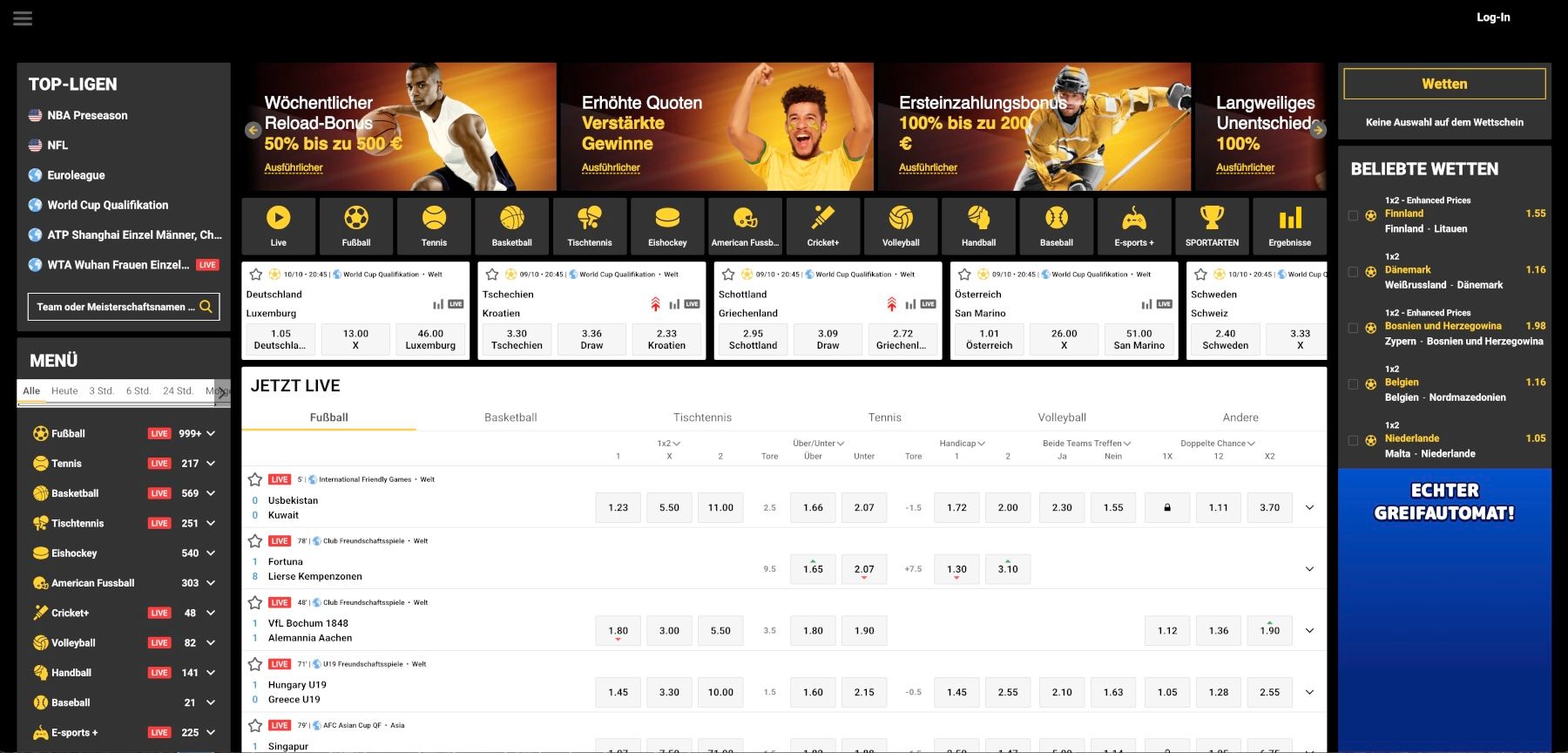 ZetCasino Sportwetten